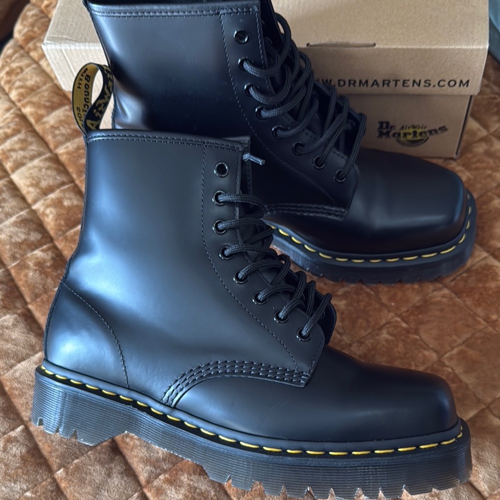 Dr. Martens 1460 Bex Squared Black Boots